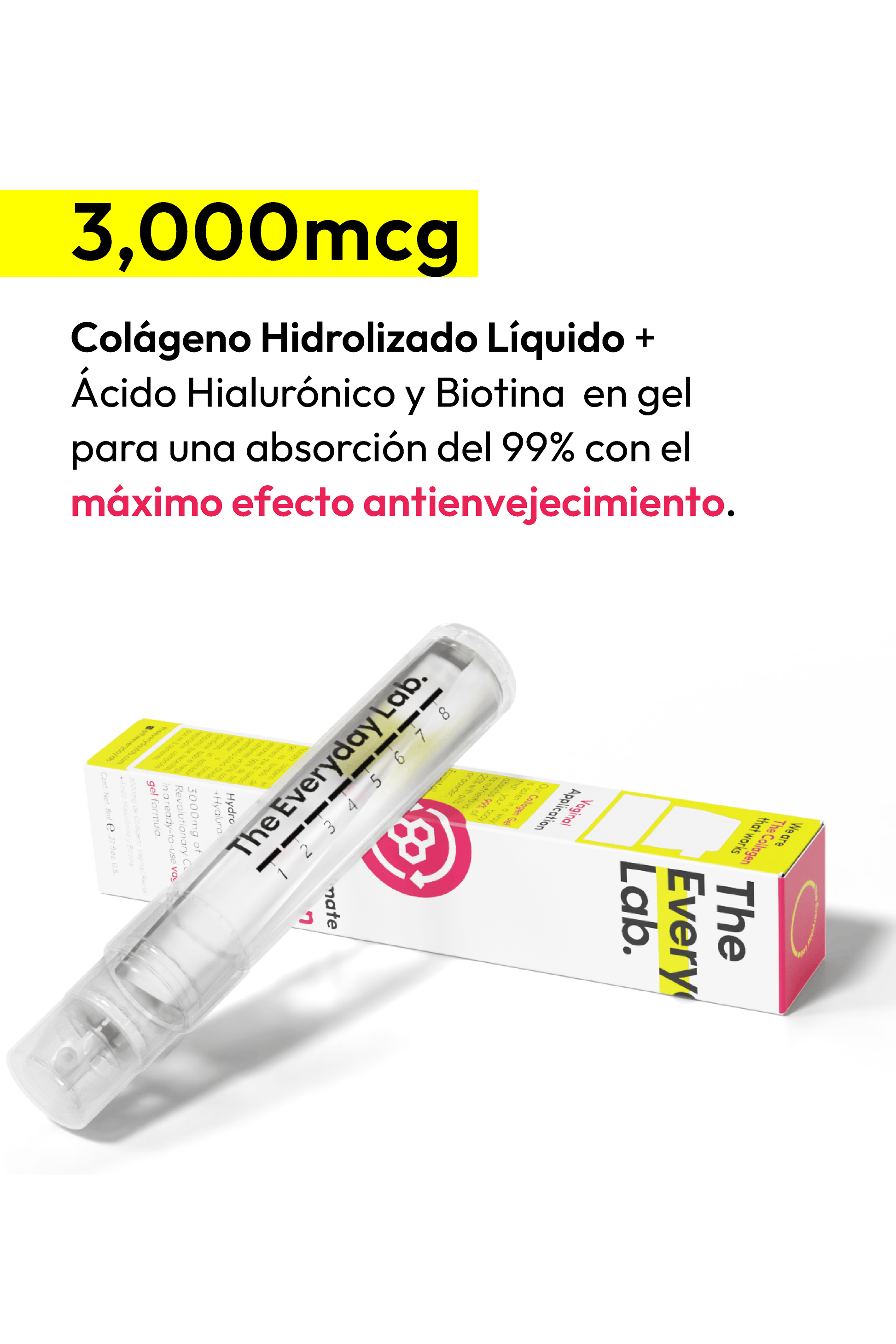 Ultimate Collagen Boost Everyday Lab – gel vaginal de colágeno hidrolizado y ácido hialurónico