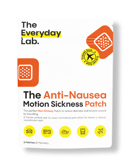 Parche para el Mareo Travel Size, paquete de 6 parches anti náuseas de The Everyday Lab, puede usarse hasta por 72 horas