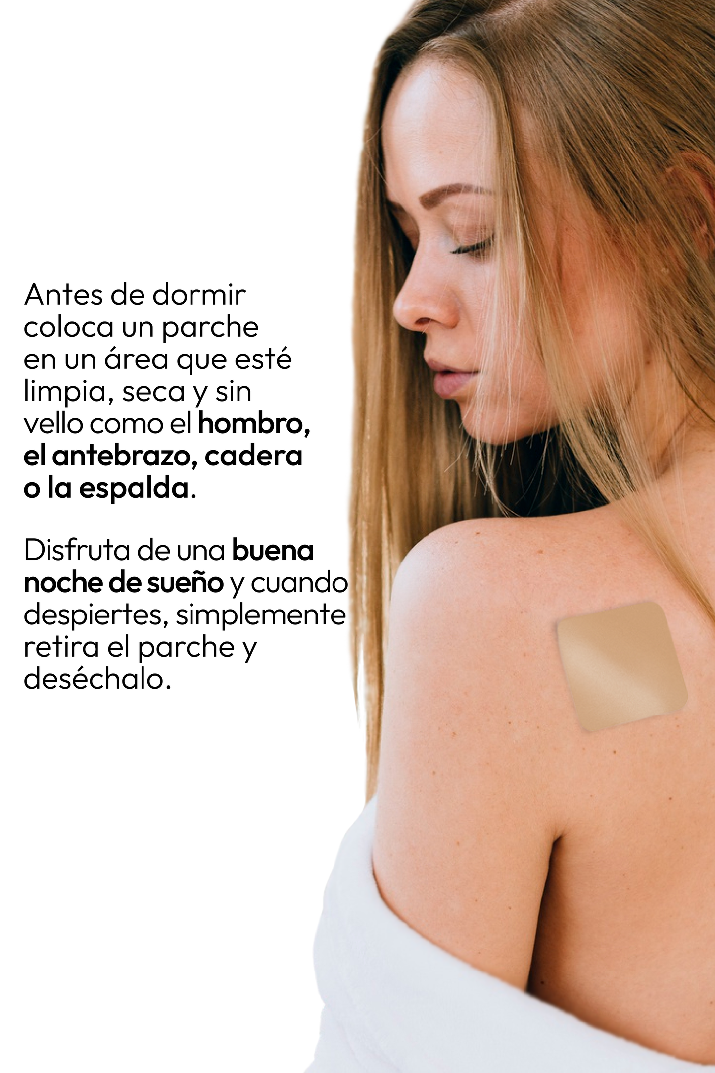 Parche para Dormir con Melatonina Travel Size de The Everyday Lab en empaque compacto con 6 parches transdérmicos para sueño reparador.