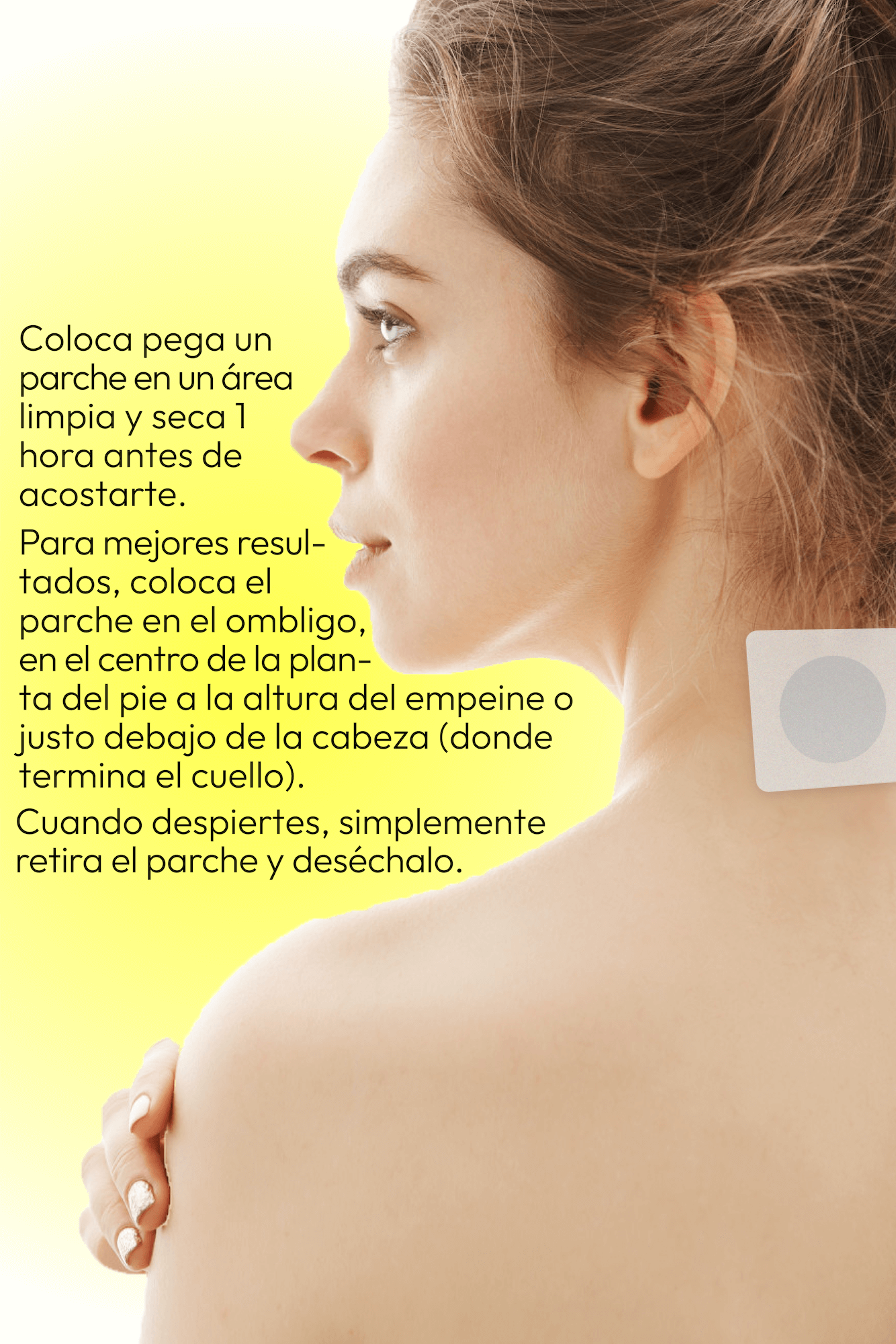 Parche para Dormir sin Melatonina The Everyday Lab caja con 12 parches herbolarios transdérmicos para sueño reparador sin hormonas ni pastillas