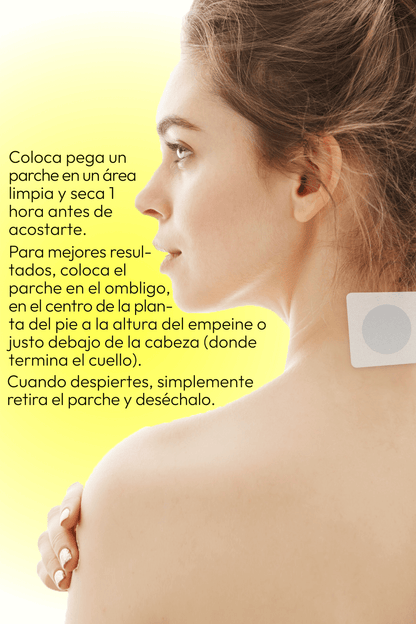 Parche para Dormir sin Melatonina The Everyday Lab caja con 12 parches herbolarios transdérmicos para sueño reparador sin hormonas ni pastillas