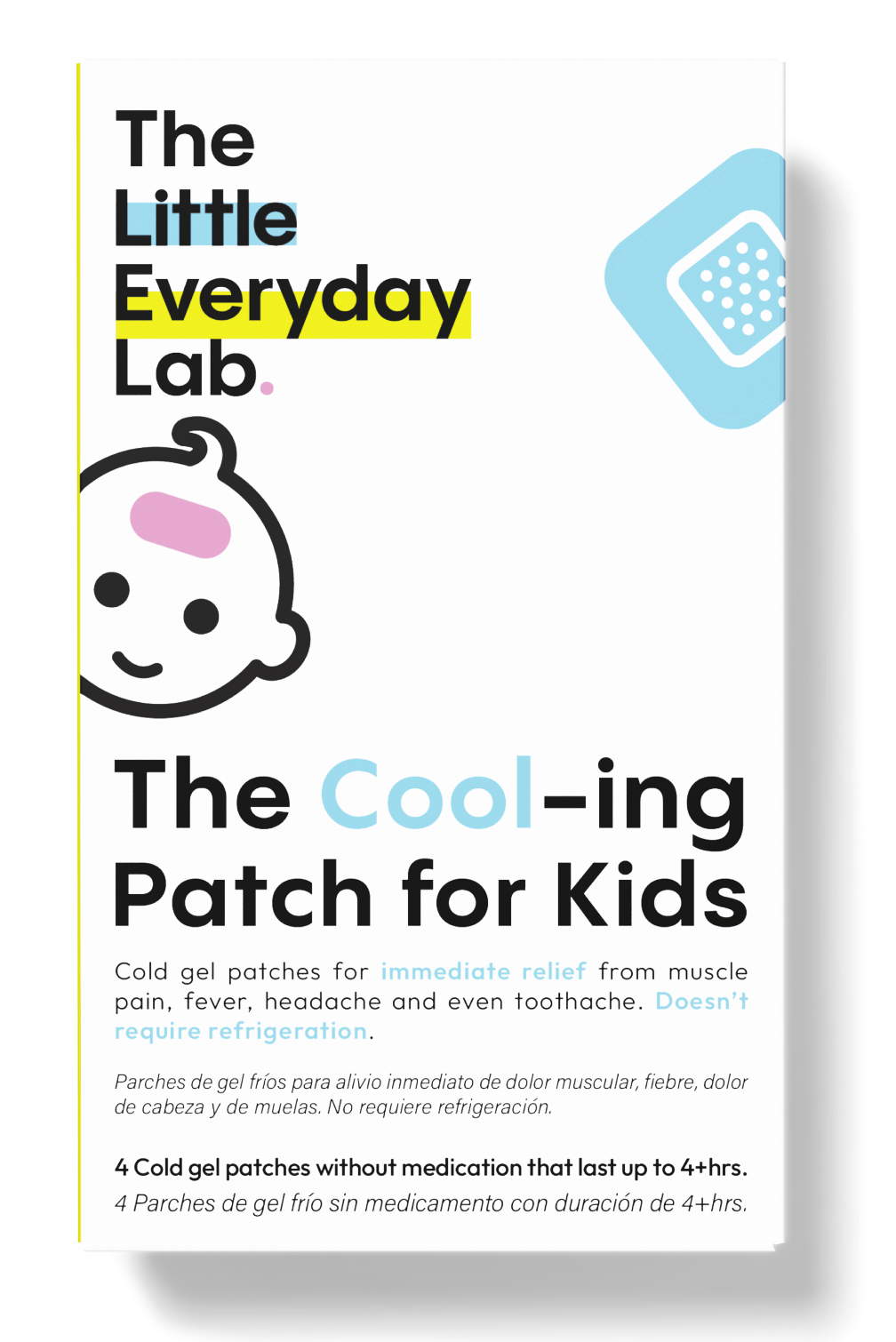 The Cool-ing Patch for kids | Parche frío para dolor o fiebre