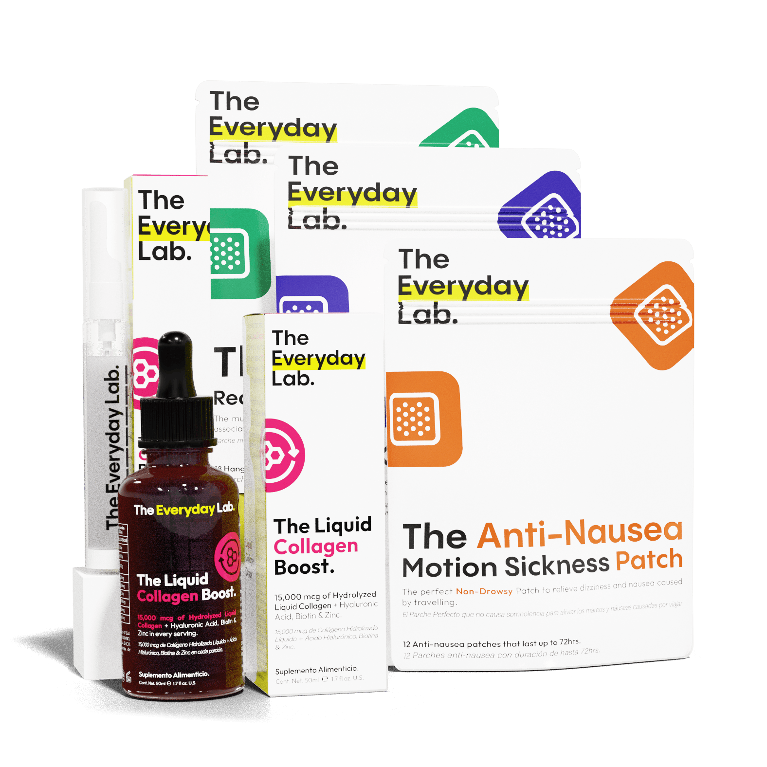Paquete Best Sellers Pack de The Everyday Lab con seis productos icónicos para belleza, bienestar y recuperación