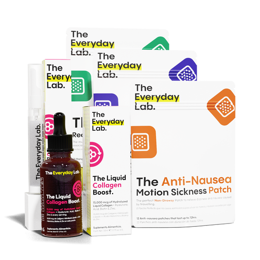 Everyday Lab Best Sellers Pack 6-in-1 with collagen boost and anti-nausea patches for energy, beauty, and wellness