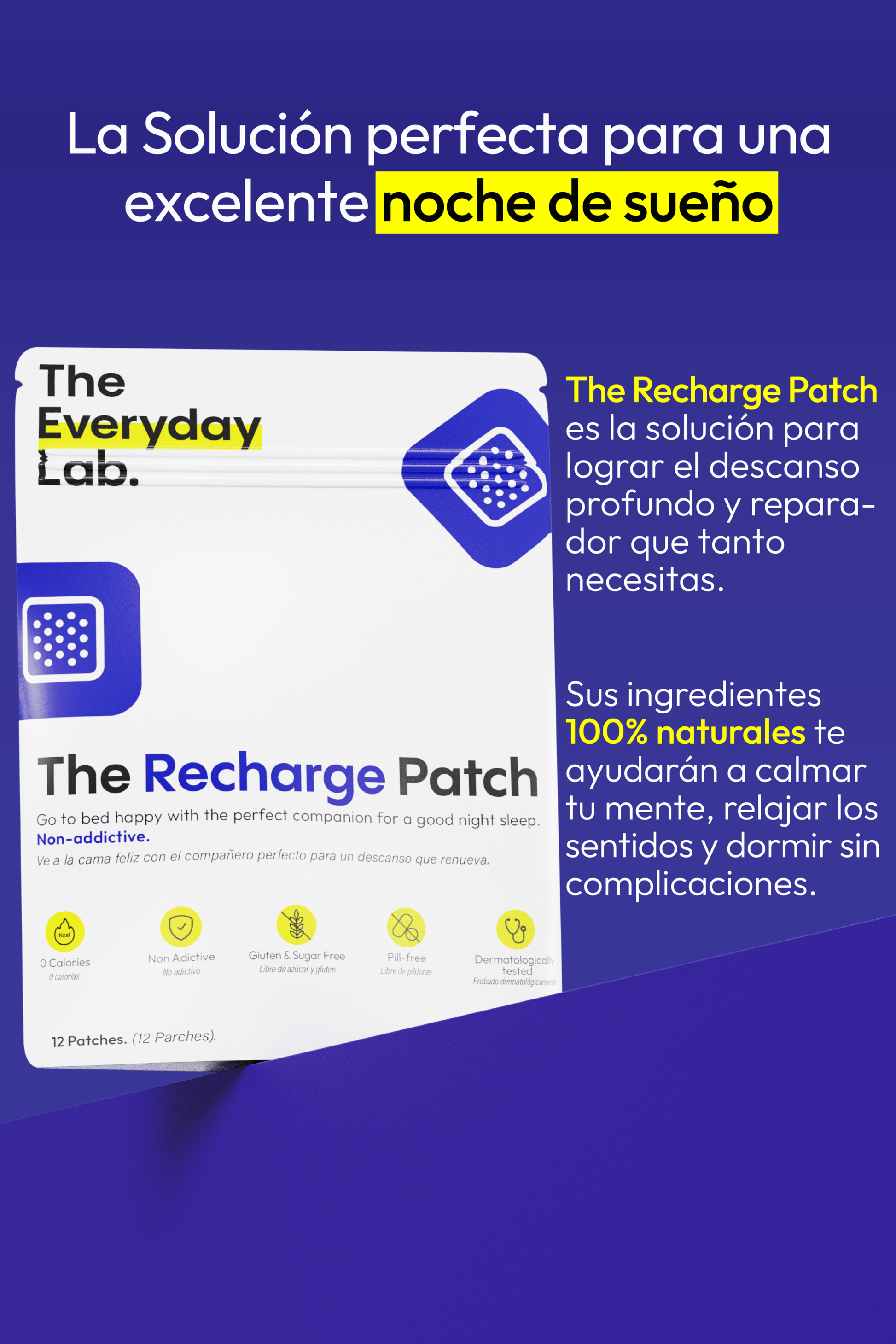 The Recharge Sleeping Patch – parche transdérmico para sueño profundo y reparador