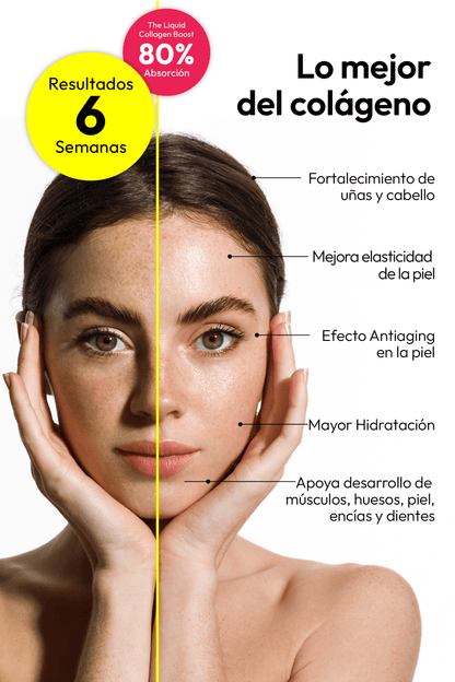 The Gut & Glow dúo de colágeno sublingual y cápsulas de kéfir para salud intestinal y piel radiante