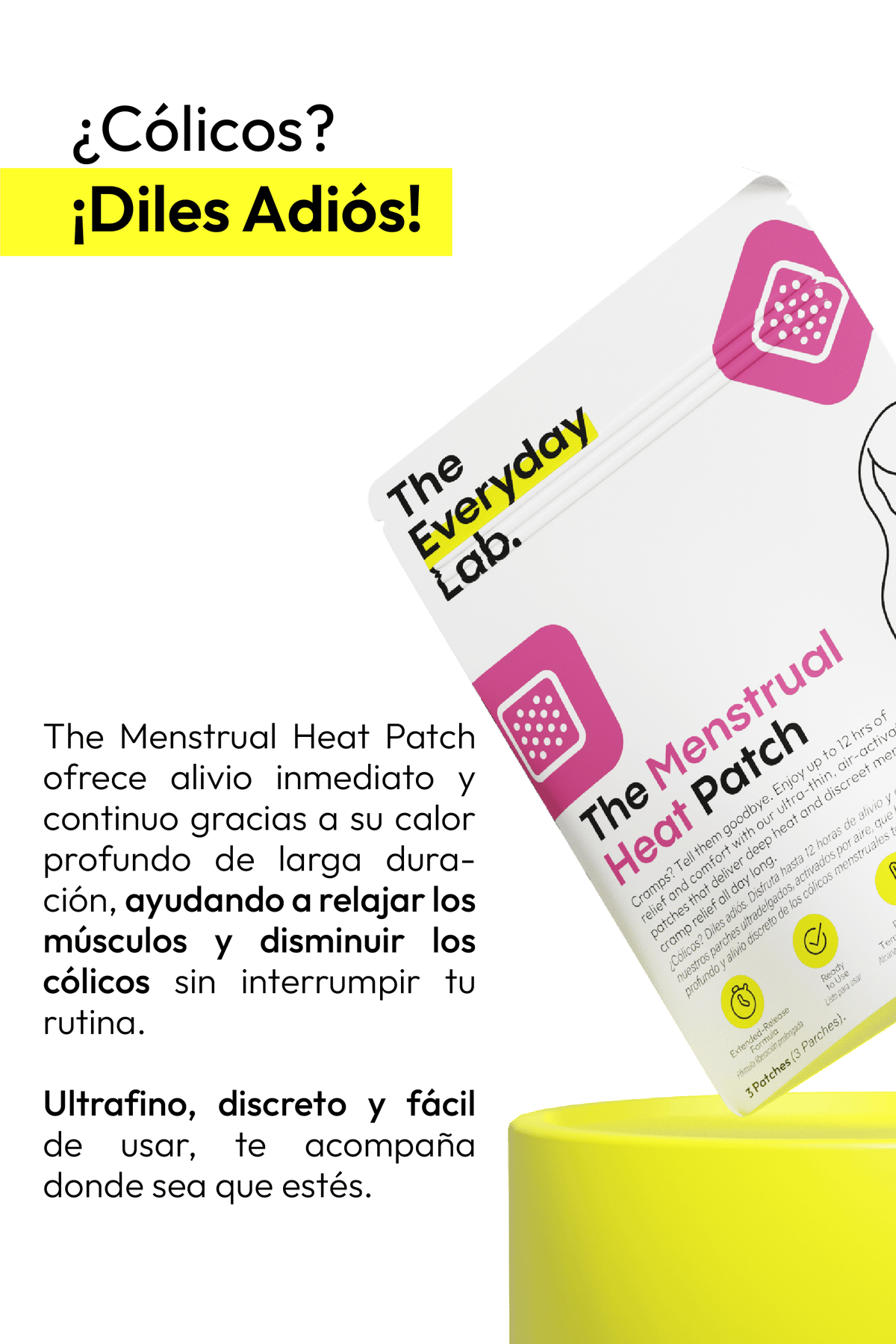 Kit The Femme Ritual con colágeno sublingual y parche menstrual térmico para bienestar femenino diario